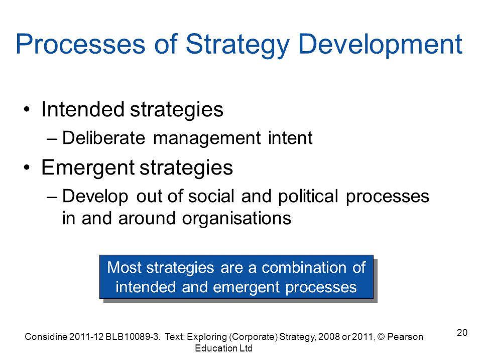 An Emergent Strategy - A Radical Approach to Strategy Setting